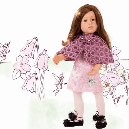 Кукла Лаура в лиловой накидке, 50 см. 